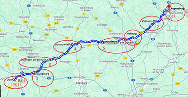 Loire völgy kerékpártúra térkép 1